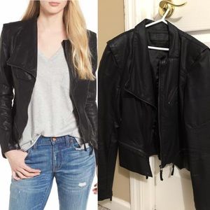 Black moto biker jacket Blank NYC